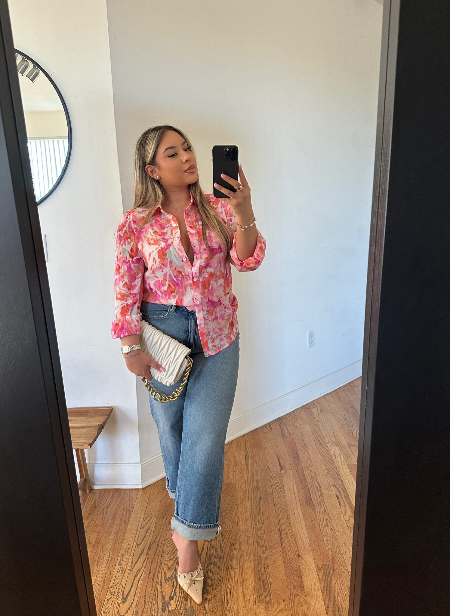 A cutie brunch outfit 👖💖 - sizing ⬇️ 

Jeans: 10 
Top: M

#LTKSeasonal #LTKMidsize #LTKStyleTip