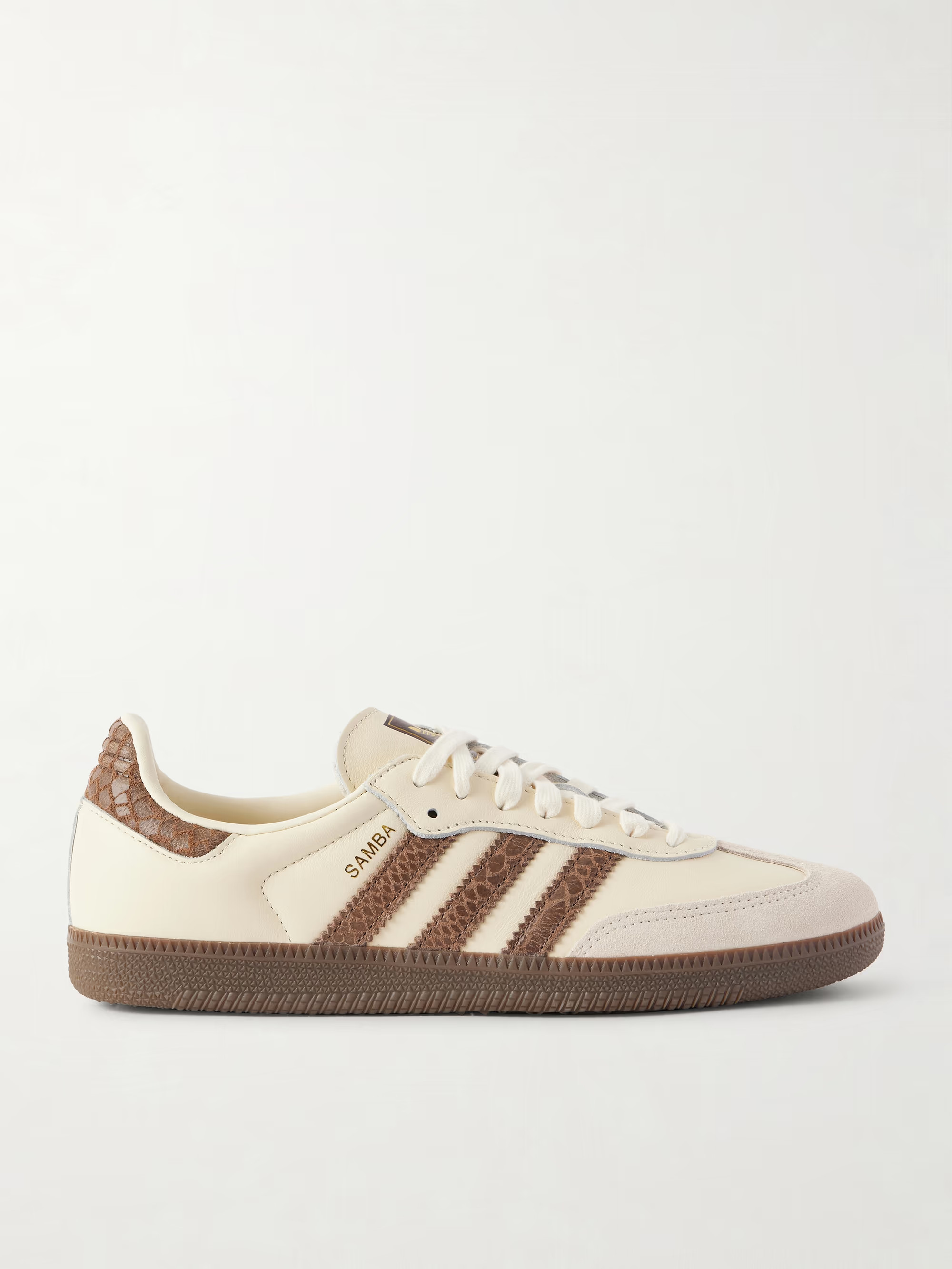 Samba OG suede-trimmed leather sneakers | NET-A-PORTER (US)