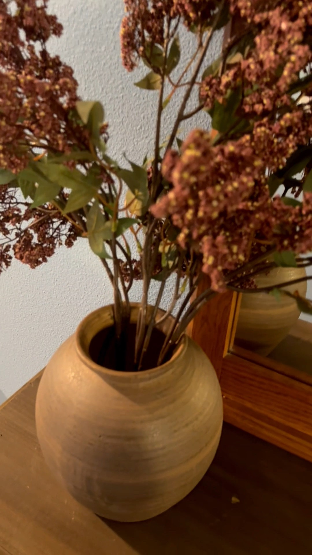 How I’m styling my new vase and stems… used the plastic wrap from the stems to stuff the vase and made it look more full 🤎


Decor how to / decor trick / decorating tutorial / decor hack / vase / stems / amazon find / amazon home decor / target home decor / threshold vase / pre fall decor / neutral home / neutrals / moody fall / fall home / fall decor / fall lover / boho home

#LTKvlog #LTKSeasonal #LTKHome
