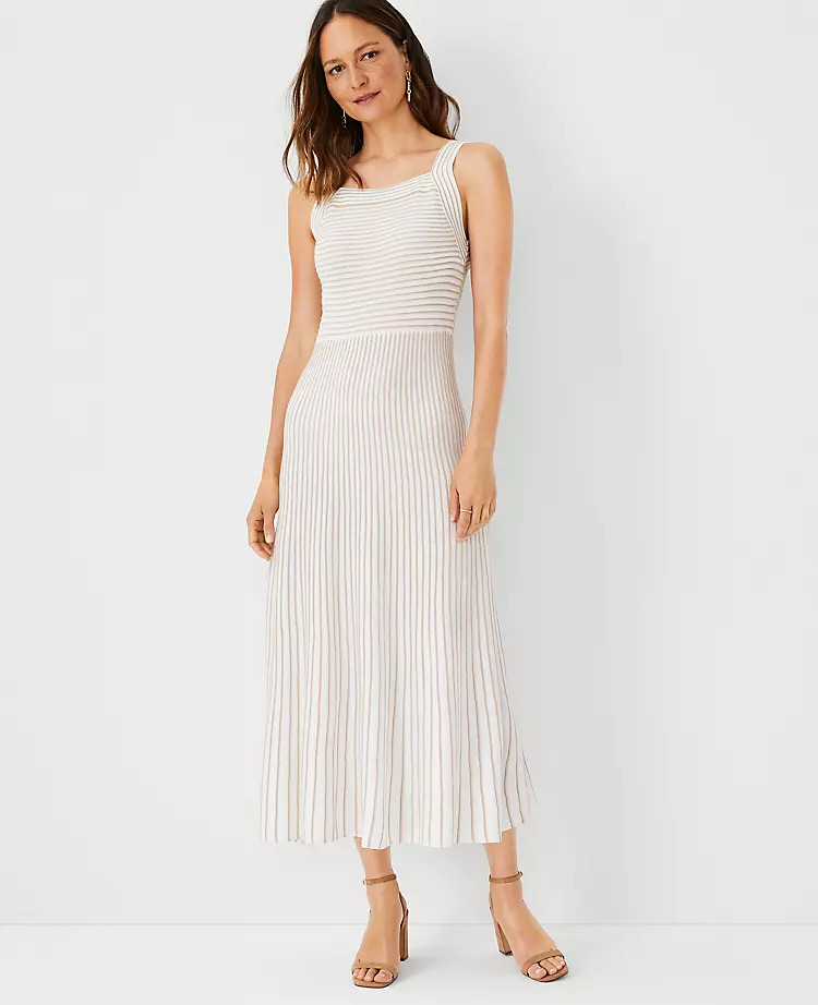 Shimmer Stripe Sweater Dress | Ann Taylor | Ann Taylor (US)