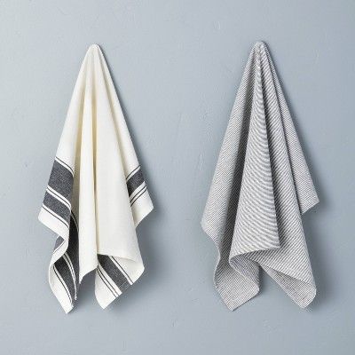 2pk Kitchen Towel Set Faded Blue - Hearth & Hand™ with Magnolia | Target