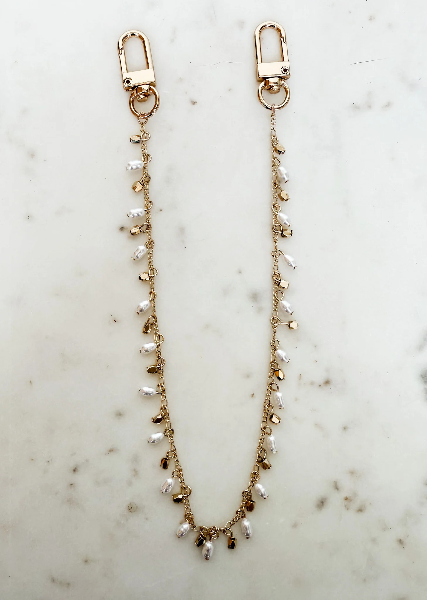 Grace And Glamour Pearl Chain Bag Charm | Ruthie Grace