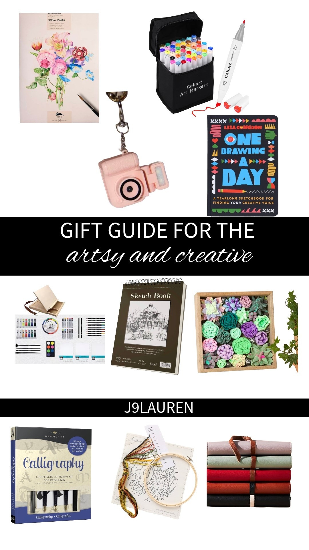 🎨 Gift Guide for Creative & Artsy Types

For anyone who loves making, designing, and creating, these gifts are inspiring and practical.

Art Supplies: Sketchbooks, paints, brushes, or markers.

DIY Craft Kits: Fun projects for home or gifts.

Calligraphy or Lettering Sets: Perfect for the detail-oriented artist.

Photography Gear or Mini Printers: Capture creativity in every moment.

Journals & Scrapbooking Kits: Document memories and ideas.

Online Course Subscriptions: Learn new creative skills from the comfort of home.

Coloring Books for Adults: Relaxation and creativity rolled into one.

Creative Storage Solutions: Keep supplies organized and accessible.

Perfect gifts for anyone who thrives on creativity and hands-on projects.

#artgifts #giftguide #creativelife #ltkfinds #holidaygifts #diyprojects #artsupplies #journalinglove #craftlover #creativegifts
creative gifts | gifts for artist | art supplies | diy craft kits | journaling | scrapbooking | calligraphy sets | photography gifts | creative tools | artsy gifts

#LTKHome #LTKGiftGuide #LTKHoliday