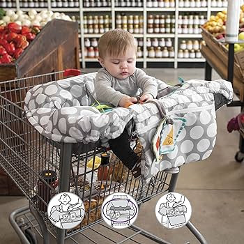 Boppy Preferred Shopping Cart Cover for Baby - 360° Coverage Cart Cover for Babies with Integrat... | Amazon (US)
