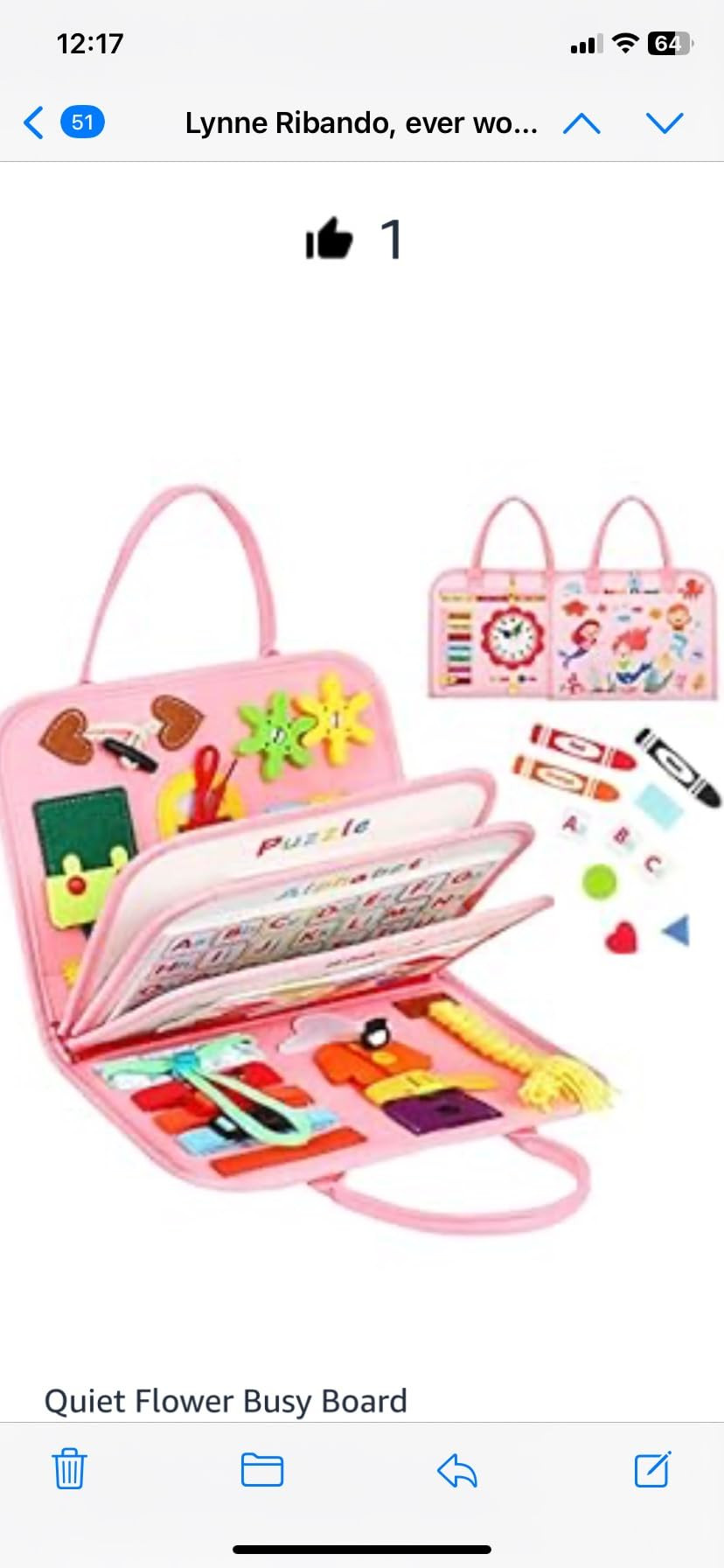 8 in 1 Toddler Busy Board for 1 Years Old, Montessori Toy Busy Book for Toddlers 1-3 Educational ... | Amazon (US)