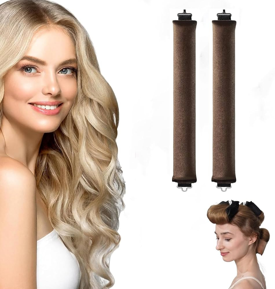 Heatless Hair Curler,Overnight Heatless Curls Blowout Rods Headband for All Hair Types,Flexi Rods... | Amazon (US)