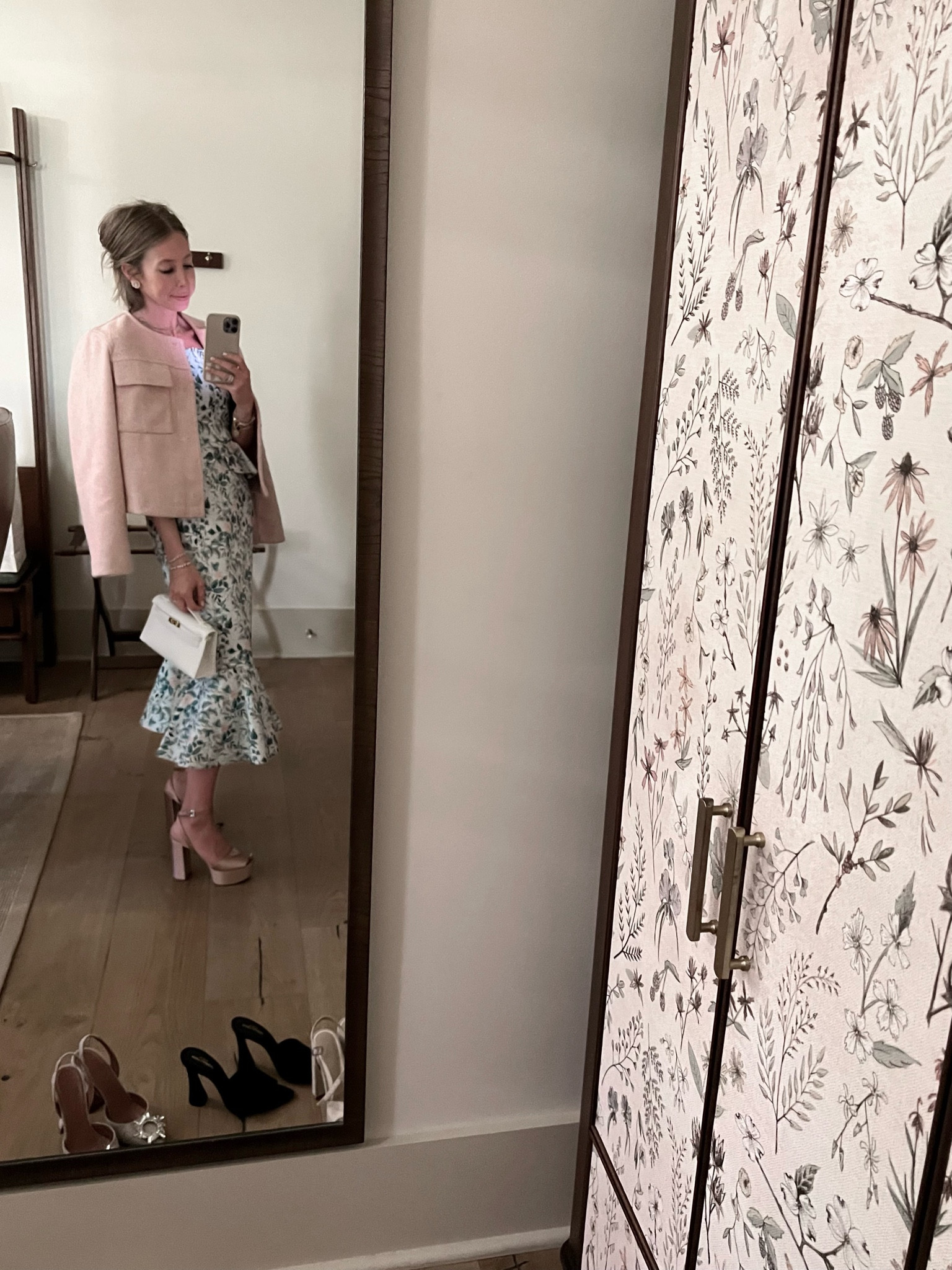 How to style the Pippa dress from my Best of Born on Fifth for Antonio Melani collection! Lady jacket and a platform + cute mini bag. Shop this perfect for spring dress over on bornonfifth.com/shop-the-latest 

#LTKstyletip #LTKshoecrush #LTKwedding
