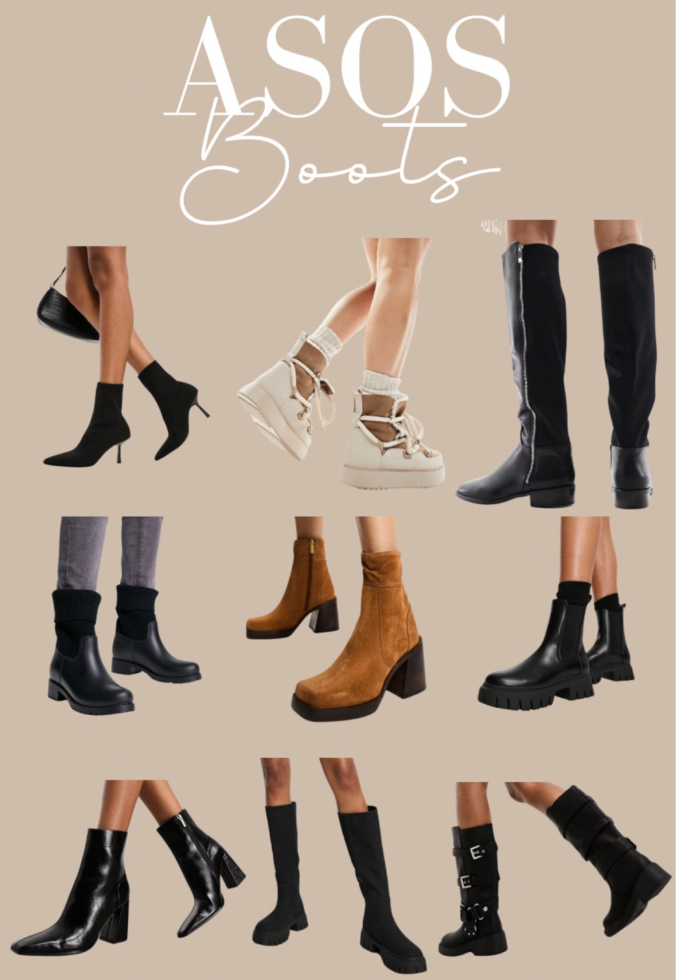 ASOS best selling boots 


#ltkseasonal #ltkholiday #ltkstyletip #ltkworkwear #ltksalealert 

Boots, women’s boots, holiday outfit, Amazon finds, gift guide for her, black boots, tall boots, winter boots, snow boots, brown boots, booties, short boots, trending boots, best selling boots, winter outfit  

#LTKGiftGuide #LTKfindsunder100 #LTKshoecrush