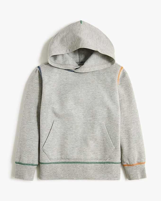 Boys' hoodie with contrast stitching | J.Crew Factory