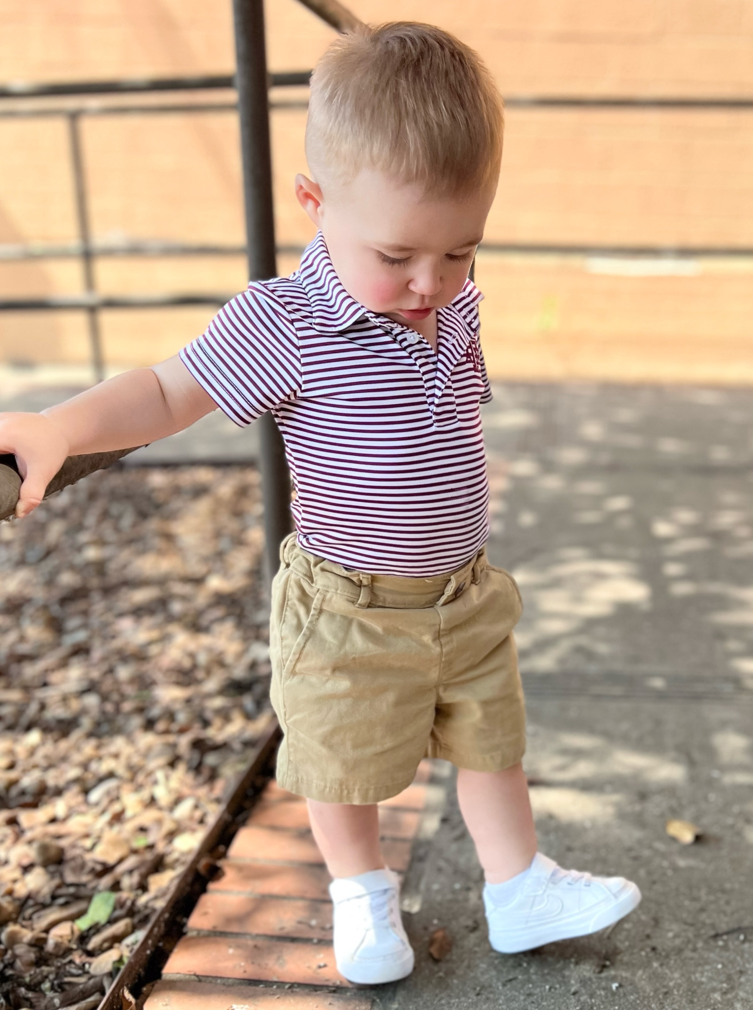 One year old A&M polo & gameday outfit. 

Aggies, Texas A&M, college football, toddler outfit, toddler style, boy outfit, toddler boy outfit 

#LTKKids #LTKFamily