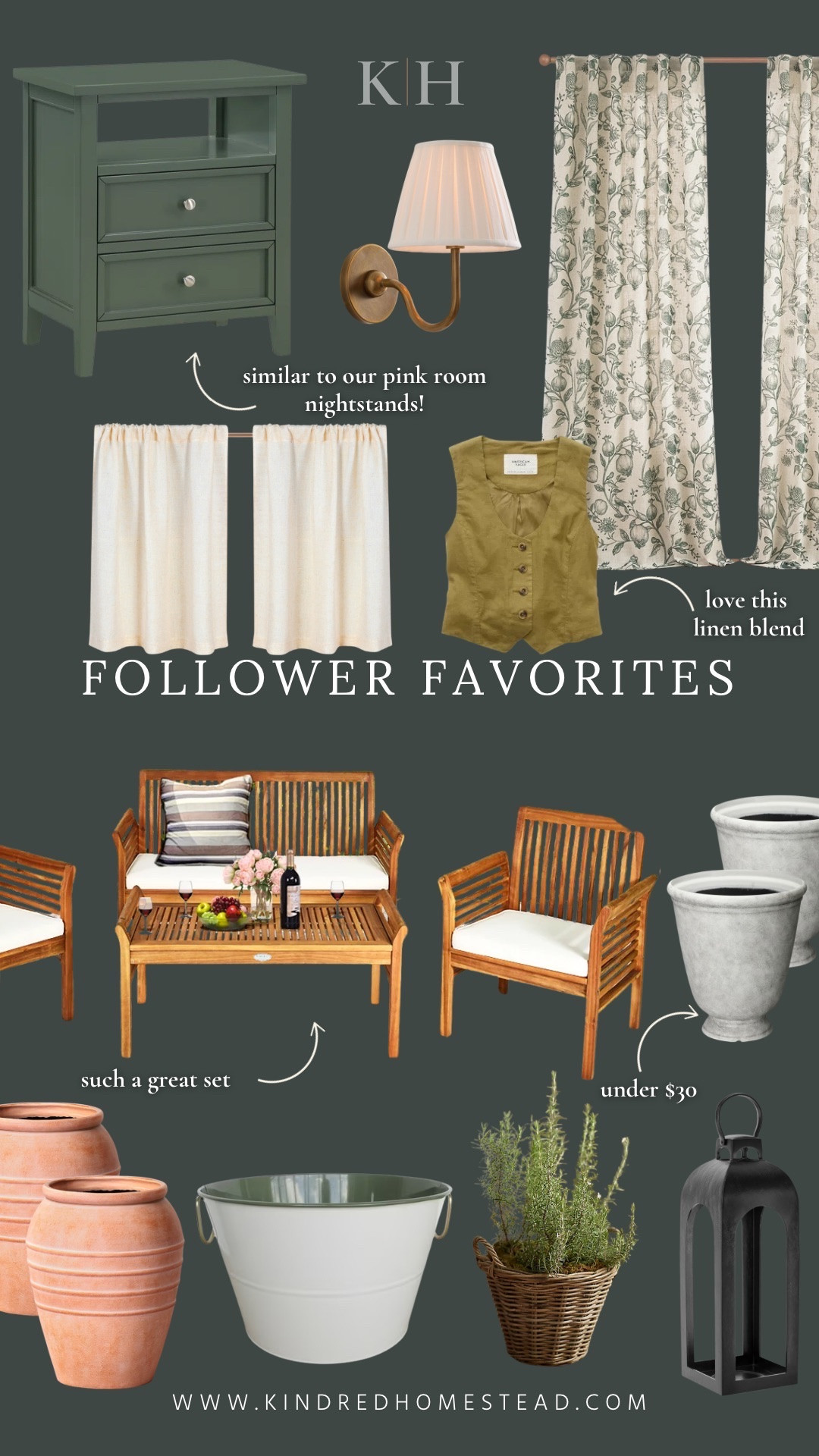 Follower favorites featuring home decor, outdoor finds, and style favorites. 

#LTKHome #LTKSeasonal #LTKStyleTip