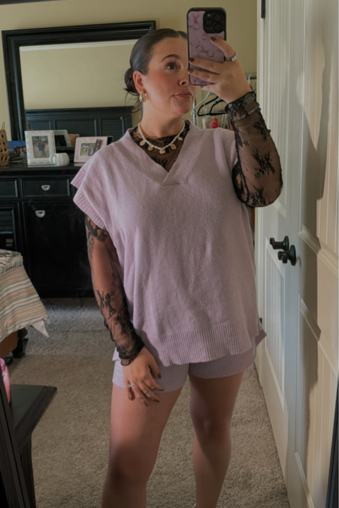 Perfect cozy outfit for those warmer fall days! Wearing a size Large in everything

Matching set | sweater vest | fall outfit | fall style | travel outfit | comfy style | cozy outfit

#LTKFindsUnder50 #LTKStyleTip #LTKSeasonal