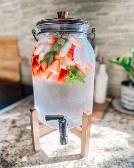 Absolutely love using this drink dispenser for fruit infused water. It'd be the perfect addition to parties and cookouts!

#LTKhome #LTKfindsunder50 #LTKSeasonal