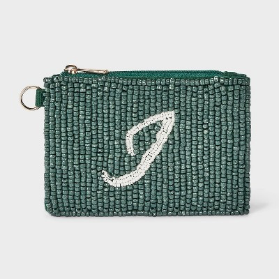 Beaded Monogram Letter C Pouch - A New Day™ Blue/C | Target