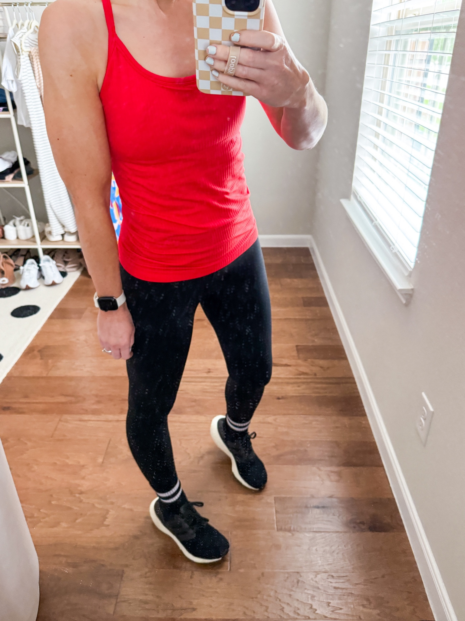 Workout outfit 

Tank size small 
Leggings size xs 
Barre socks 

#ltksalealert #ktkfindsunder50 #ltkbeauty

#LTKfitness #LTKActive #LTKover40