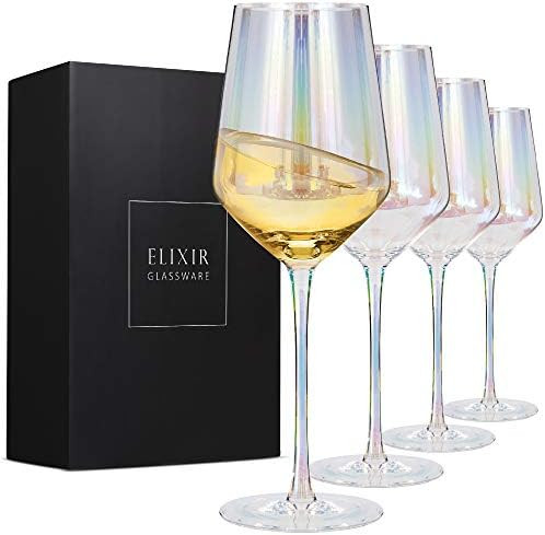 Wine Glasses, Large Red Wine or White Wine Glass Set of 4 - Unique Gift for Women, Men, Wedding, ... | Amazon (US)