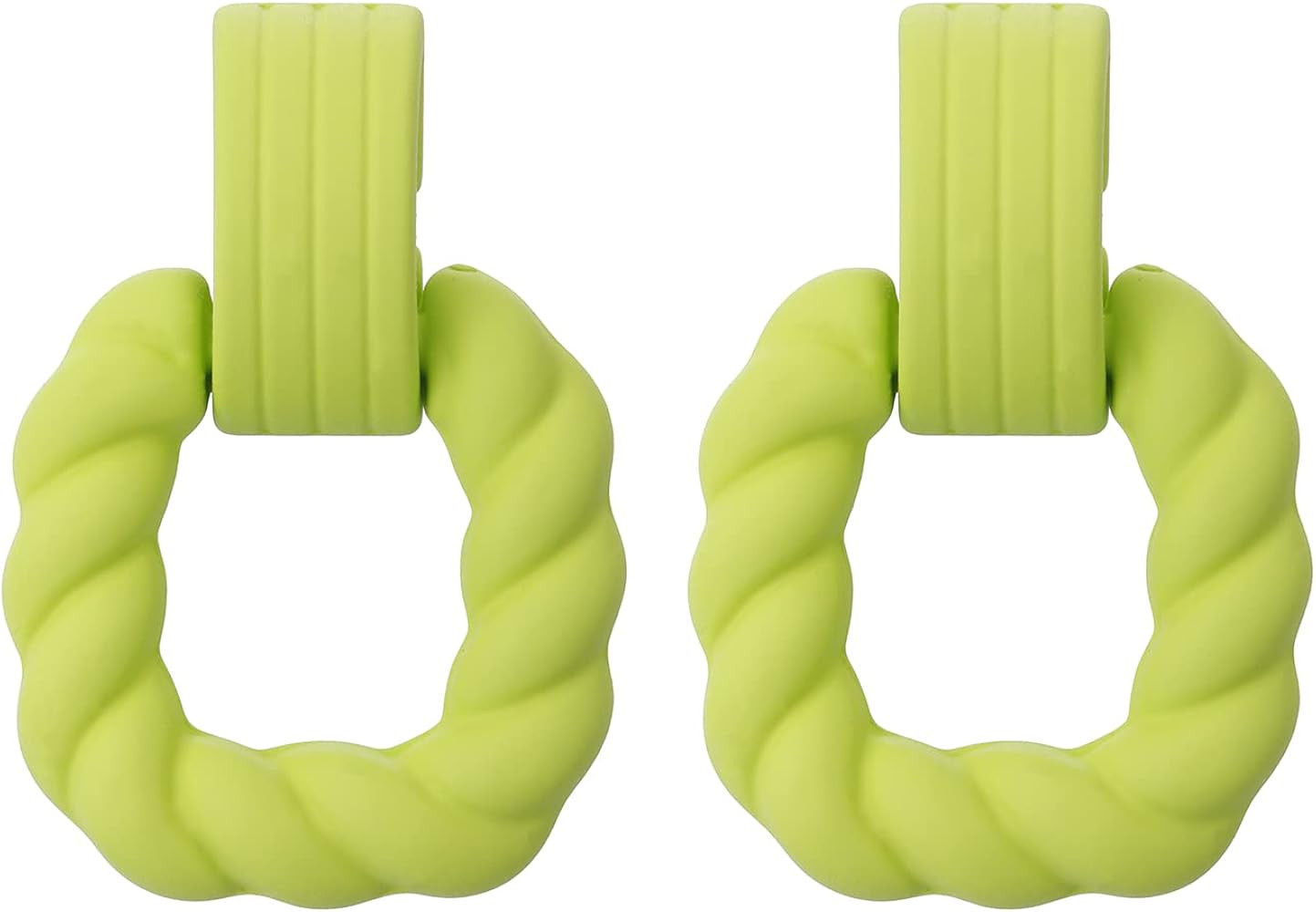 Rectangle Earrings for Women, Acrylic Square Earrings Twisted Geometric Statement Earrings | Amazon (US)