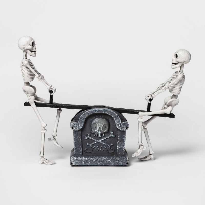Animated Skeletons on Seesaw Halloween Decorative Prop - Hyde & EEK! Boutique™ | Target