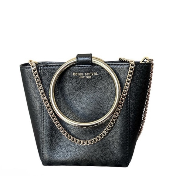 Henri Bendel Marquis Black Mini Bag with Gold Hardware | Poshmark