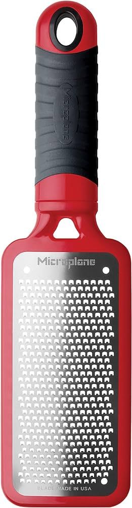 Microplane Home Series Hard Cheese Grater (Fine, Red) | Amazon (US)