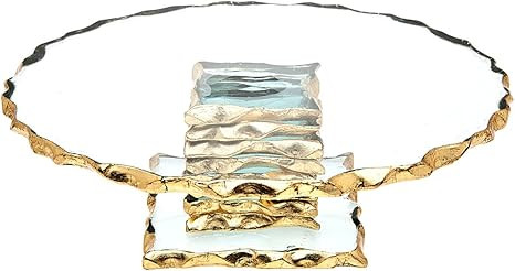 Amazon.com | Godinger Cake Stand, Footed Cake Plate, Cake Server Stand - 9", Harper: Cake Stands | Amazon (US)