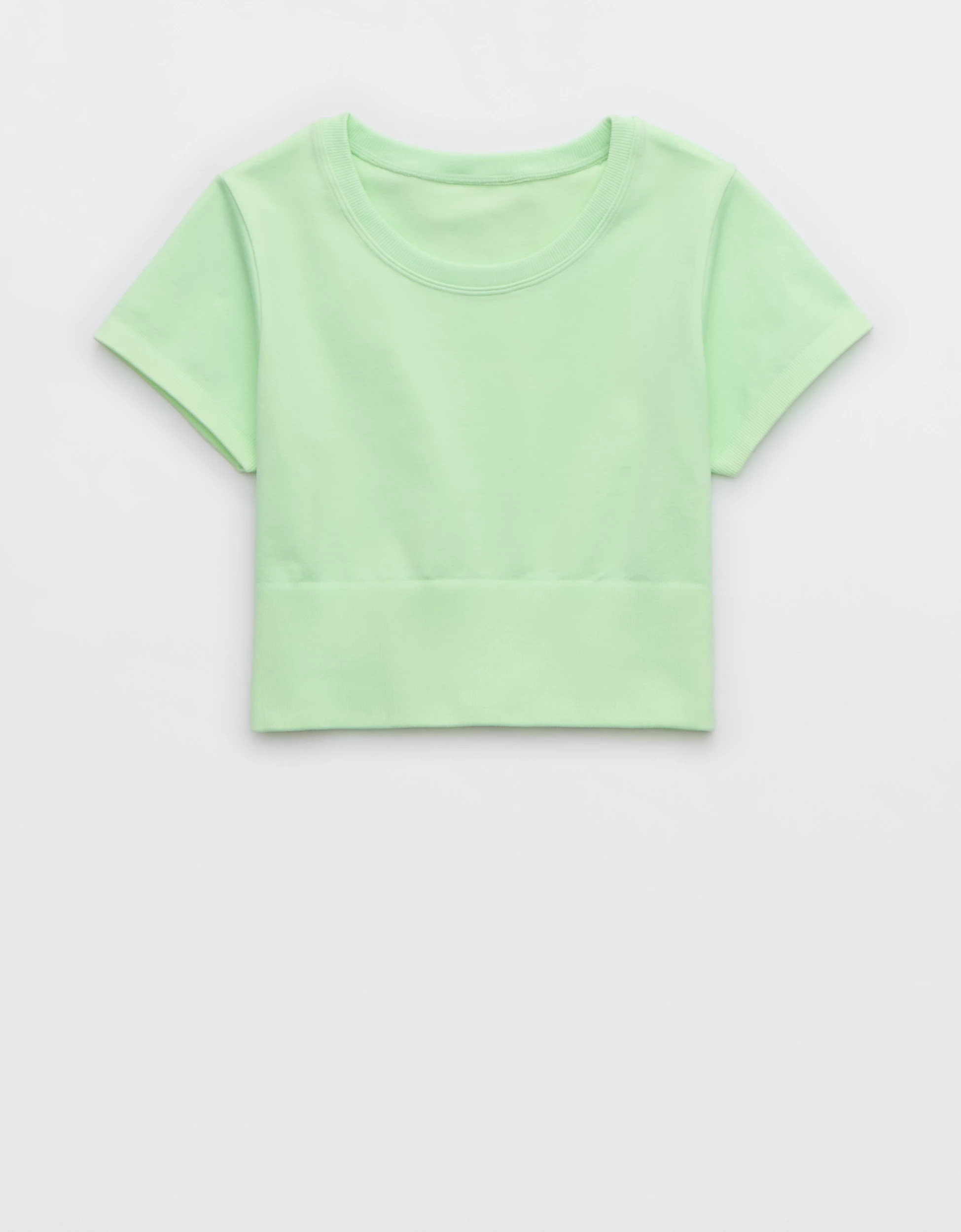 OFFLINE By Aerie Sidewalk Seamless Cropped T-Shirt | Aerie