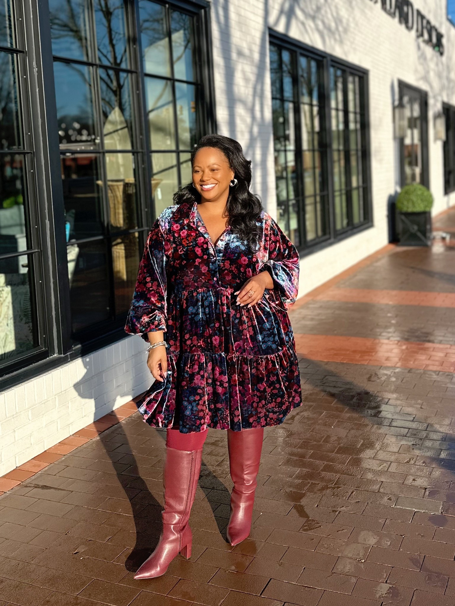 This is the perfect winter floral dress. 

#LTKPetite #LTKPlusSize #LTKMidsize