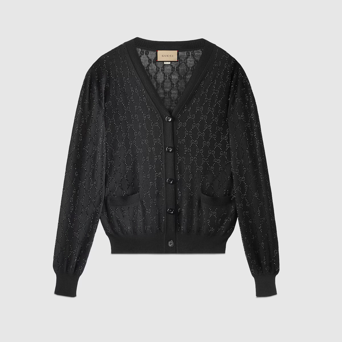 Gucci - Fine wool GG crystal cardigan | Gucci (US)