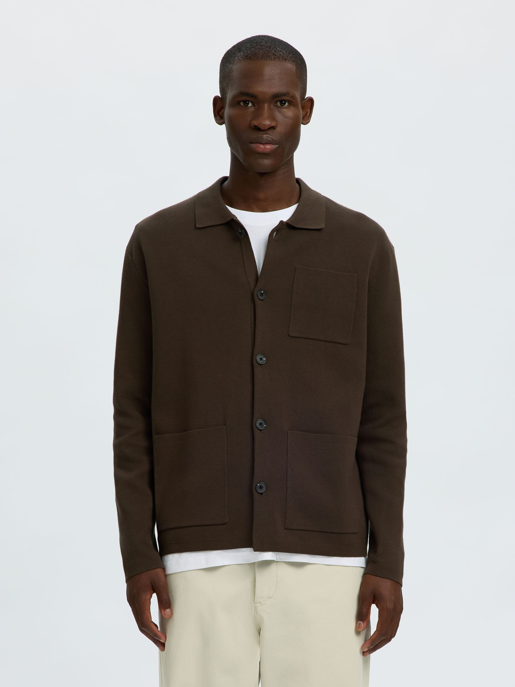 RELAXED FIT STRICKJACKE | Selected