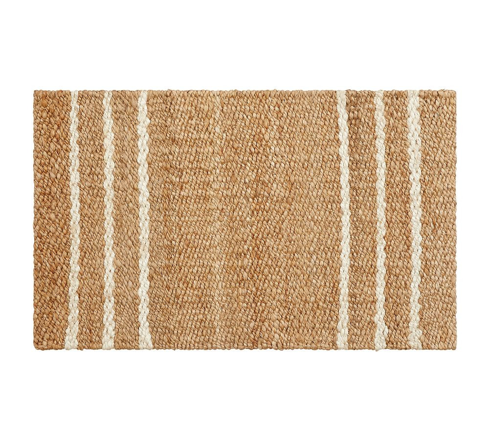 Three Striped Jute Doormat | Pottery Barn (US)