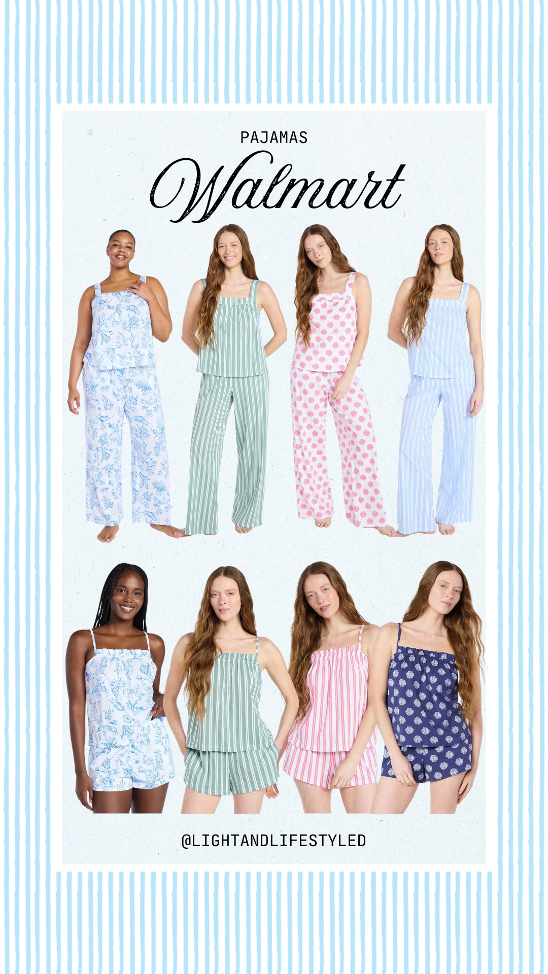 Our favorite Walmart pajama brand just dropped the cutest prints! 💙 

 