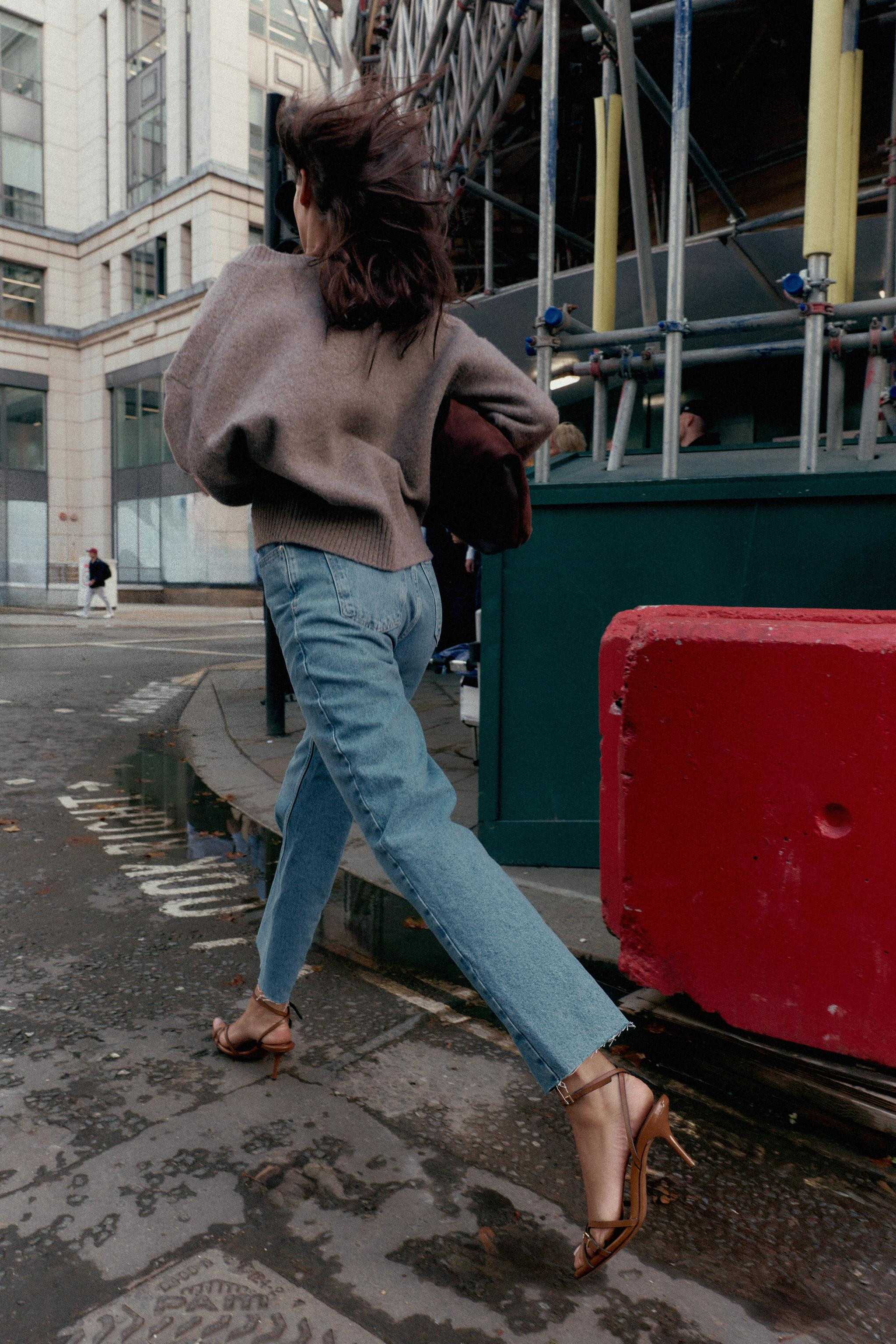 Z.02 HIGH WAIST STRAIGHT ANKLE JEANS | Zara US