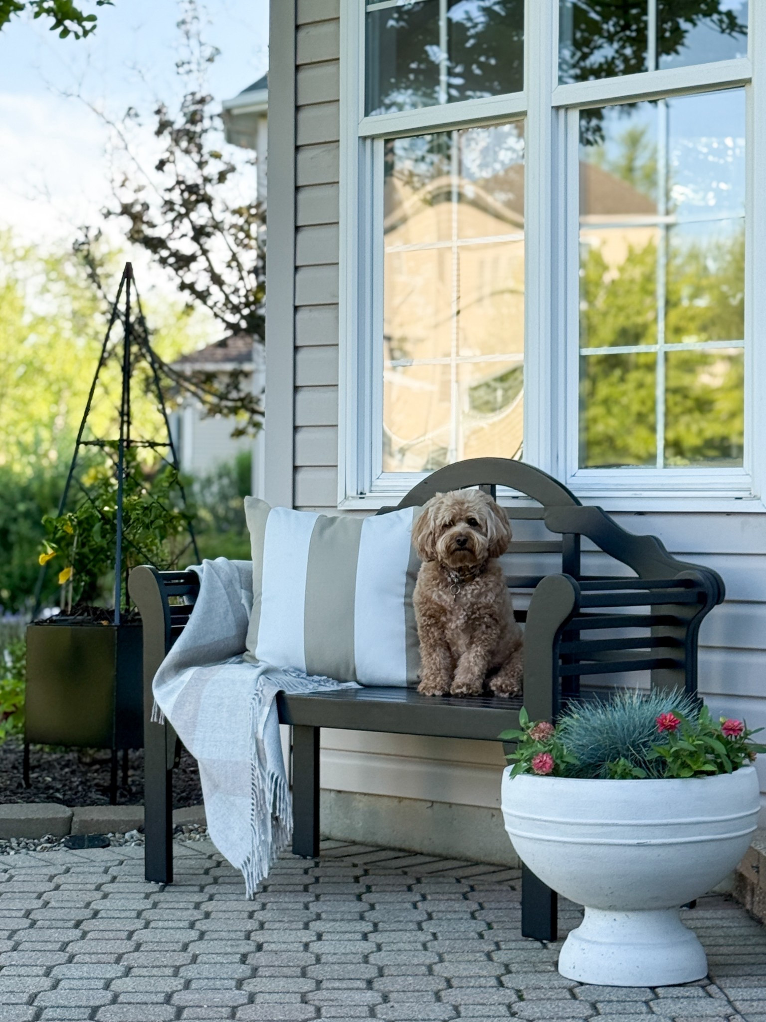 Patio furniture, outdoor decor, outdoor living, home decor, cozy living, Plow & Hearth, bench, planter, patio living, my home, home inspo 

#LTKSaleAlert #LTKHome