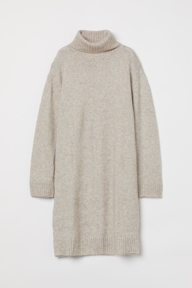 Knitted polo-neck dress | H&M (UK, MY, IN, SG, PH, TW, HK)