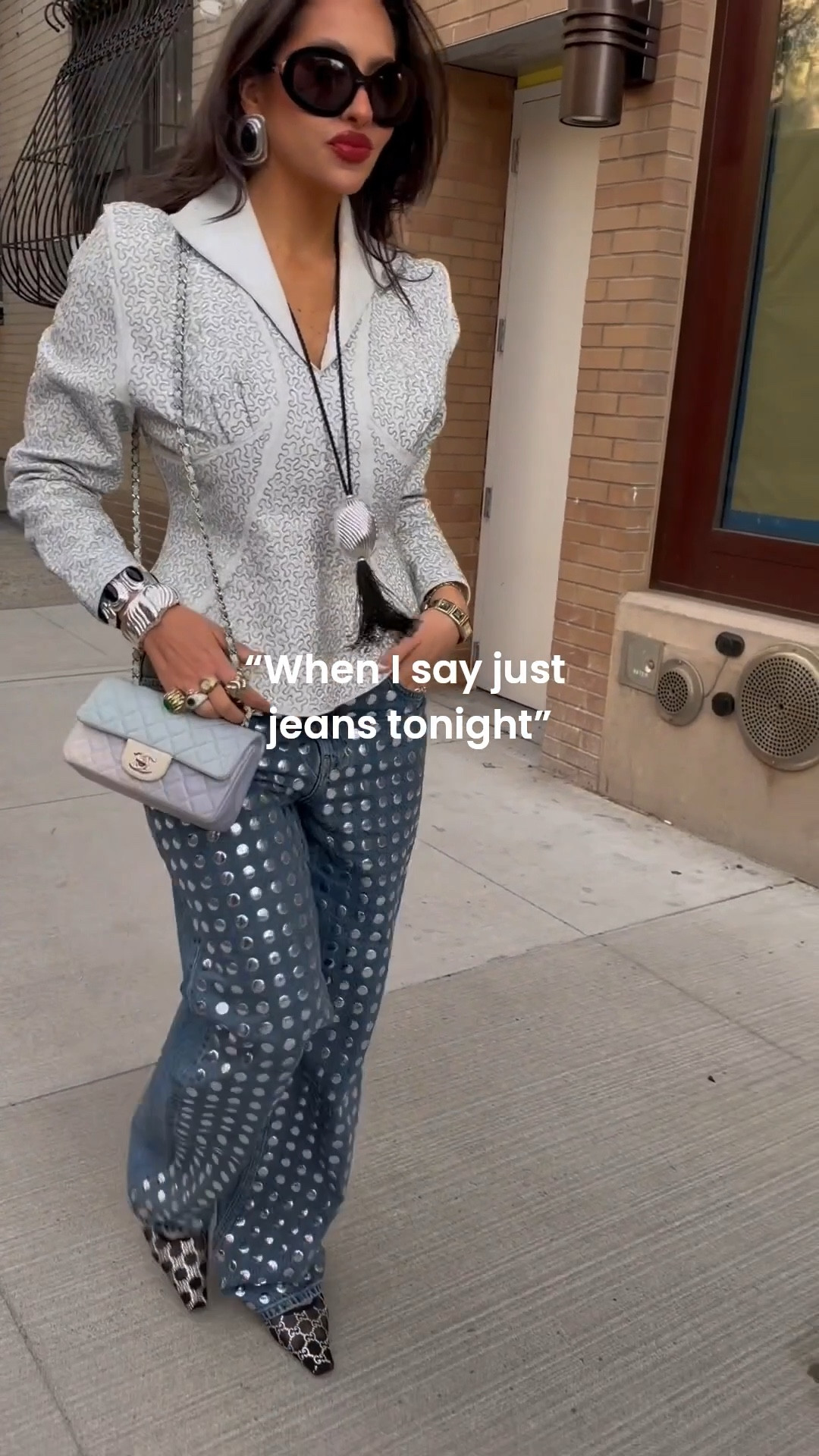 straight leg, studded, actually comfortable, the chicest statement jean 

#LTKSaleAlert #LTKootd #LTKgrwm