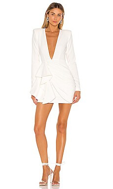 Michael Costello x REVOLVE Fena Mini Dress in Ivory from Revolve.com | Revolve Clothing (Global)