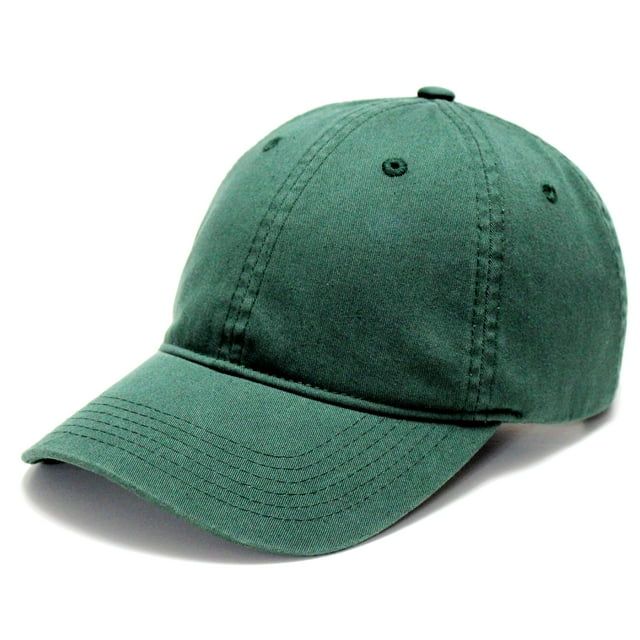 Epsilot Low Profile Cotton Unisex Baseball Cap Dad Hat Adjustable Unstructured Plain Cap Army Gre... | Walmart (US)
