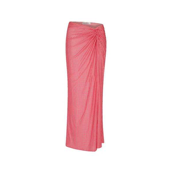 Mesh Twist Maxi Skirt - Strawberry Siesta | Kulani Kinis US