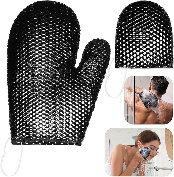 Vesici 2 Pcs Honeycomb Exfoliating Glove Set Exfoliating Bath Mitt Honeycomb Face and Body Scrubb... | Amazon (US)