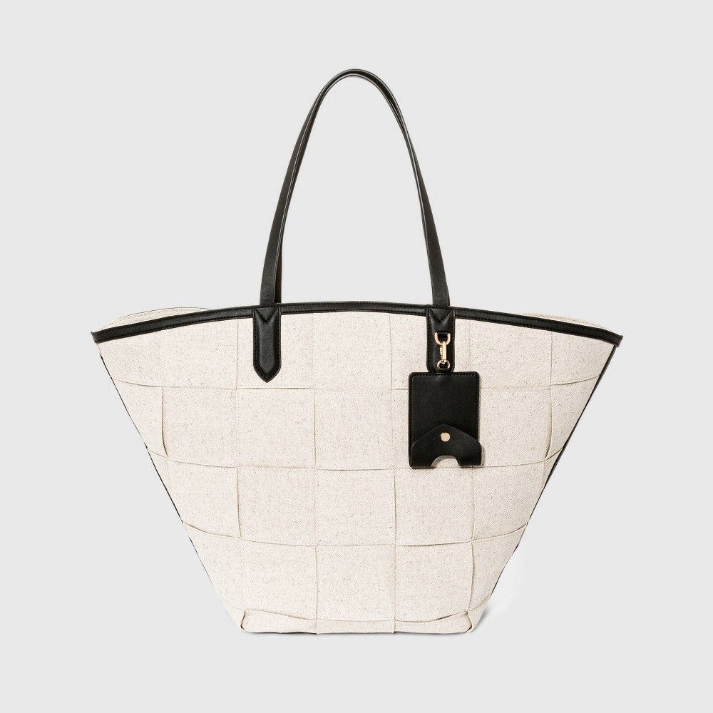 Fan Tote Handbag - A New Day Off White | Target