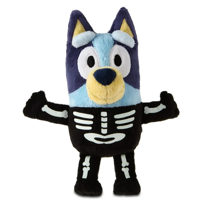 Bluey Glow-In-The-Dark Skeleton Costume Plush, 7.5" x 4.5" by Dan Dee | Walmart (US)
