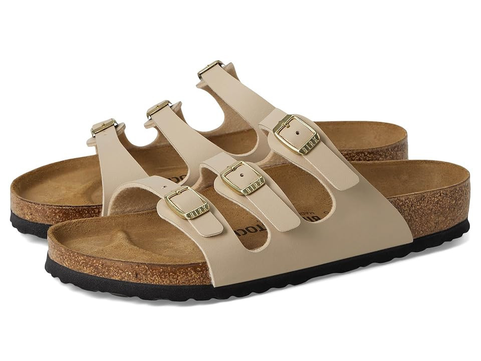 Birkenstock Florida Birko-Flor Women's Shoes Sandcastle : EU 40 (US Women's 9-9.5) Regular, Leather | Zappos