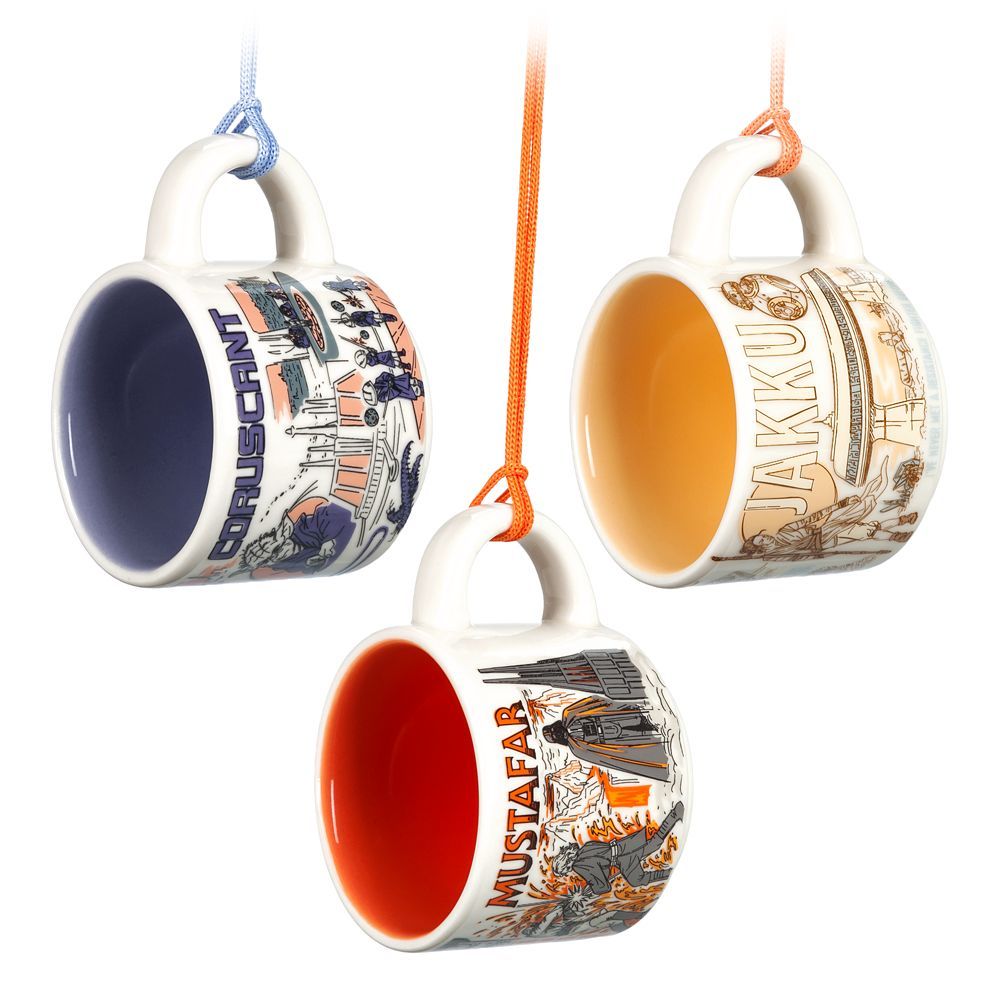Coruscant, Jakku and Mustafar Starbucks® Mug Ornament Set – Been There Series – Star Wars | Disney Store