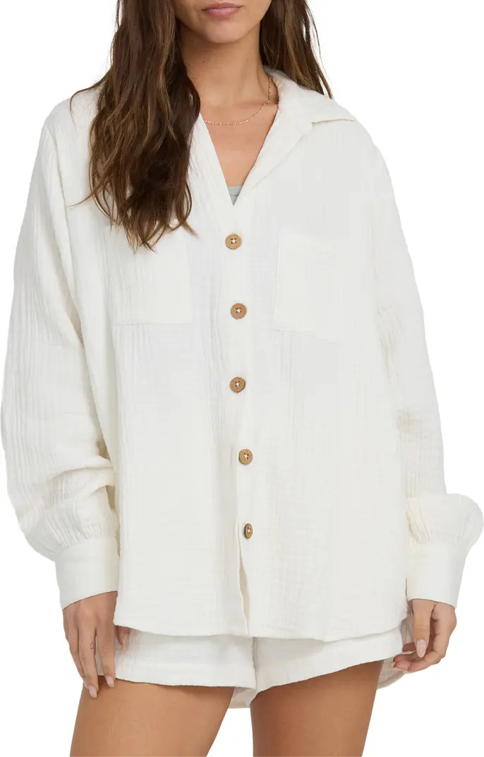 Swell Gauze Button-Up Shirt | Nordstrom