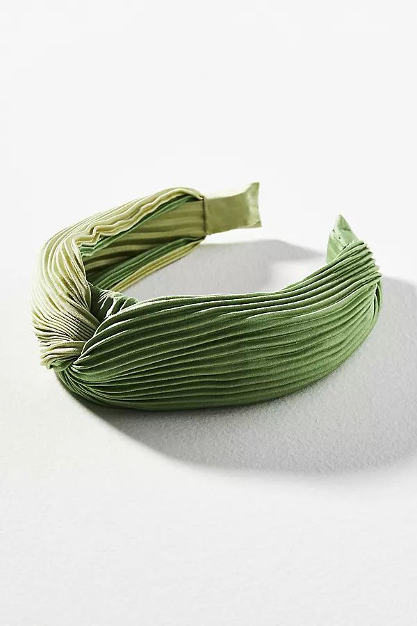 Two-Tone Pleated Twist Headband | Anthropologie (US)