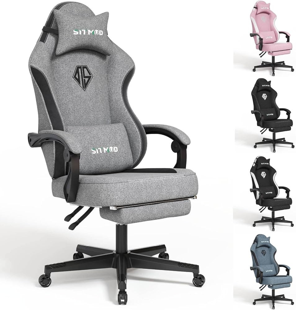 SITMOD Gaming Chairs for Adults with Footrest-Computer Ergonomic Video Game Chair-Backrest and Se... | Amazon (US)