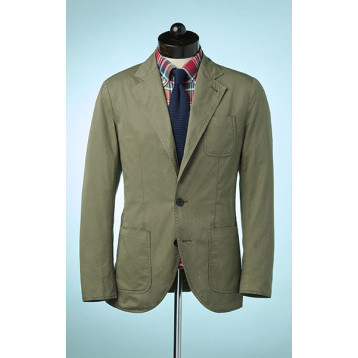 Olive Green Cotton Sportcoat | SPIER & MACKAY
