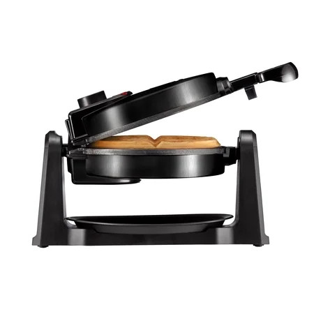 Chefman Flip Belgian Waffle Maker w/ Non Stick Plates, Adjustable Timer - Black | Walmart (US)