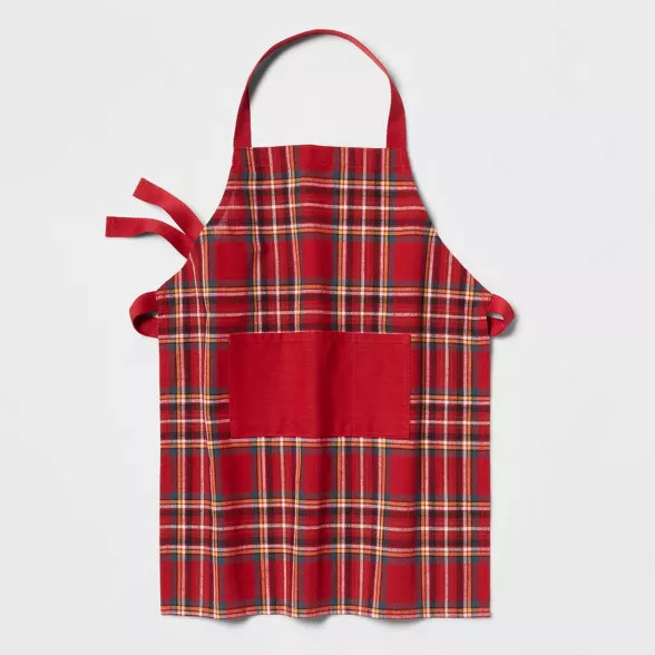 Cotton Plaid Apron Red - Threshold™ | Target