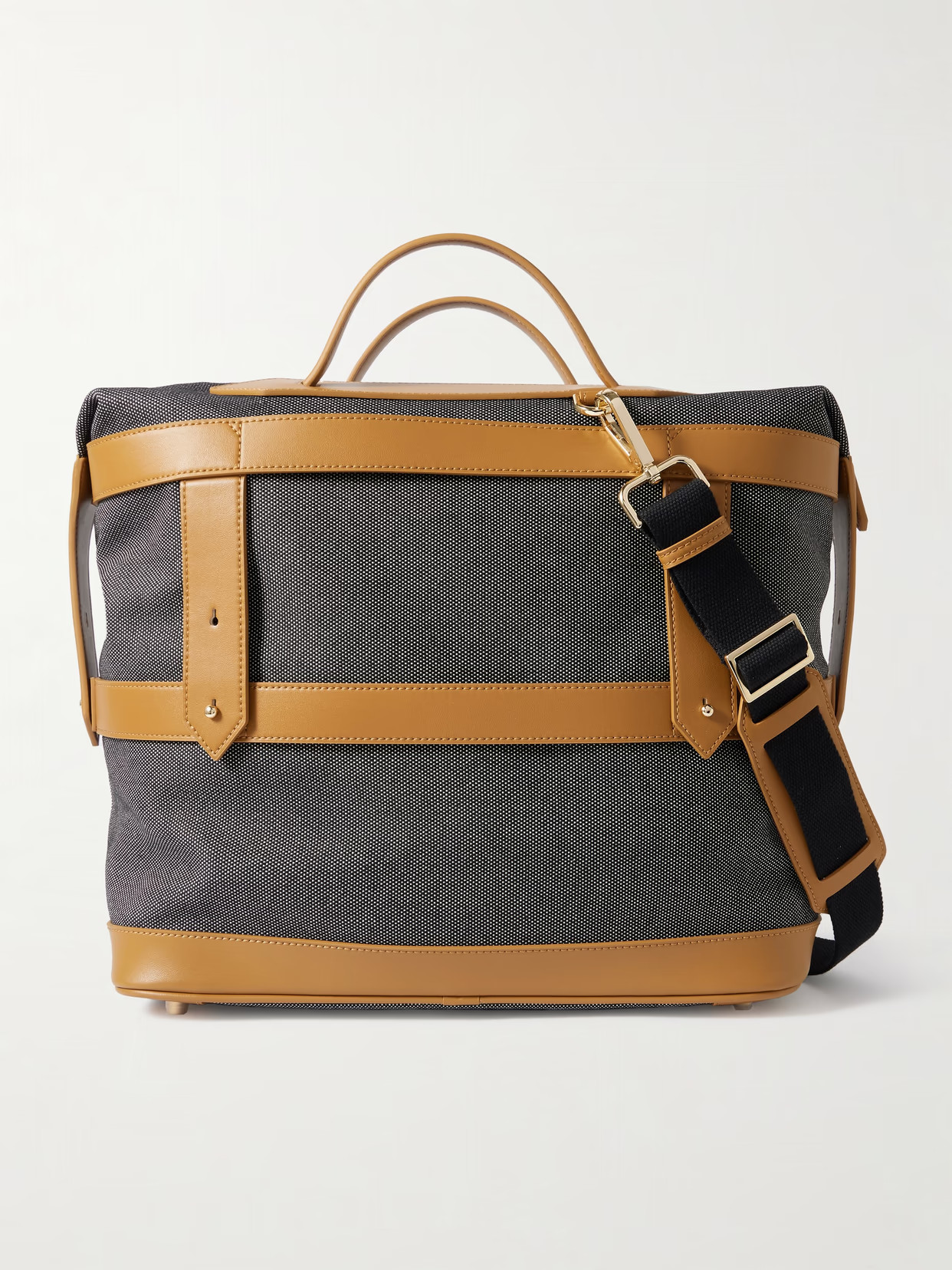 Paravel - Vegan Leather-trimmed Cotton-canvas Weekend Bag - Black | NET-A-PORTER (US)